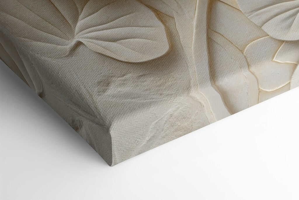 Elegant leaf design in soft hues
