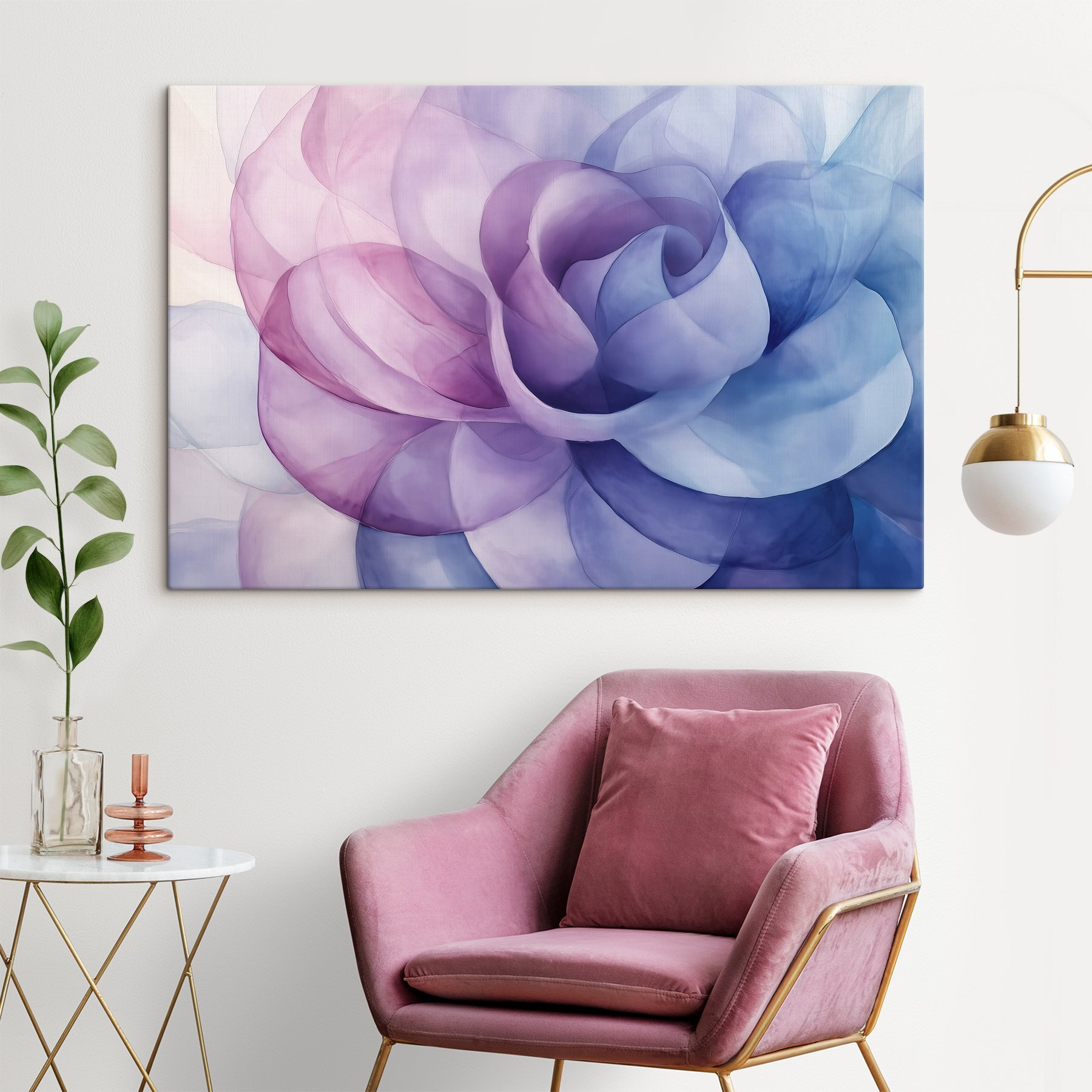 Delicate petals in soft hues