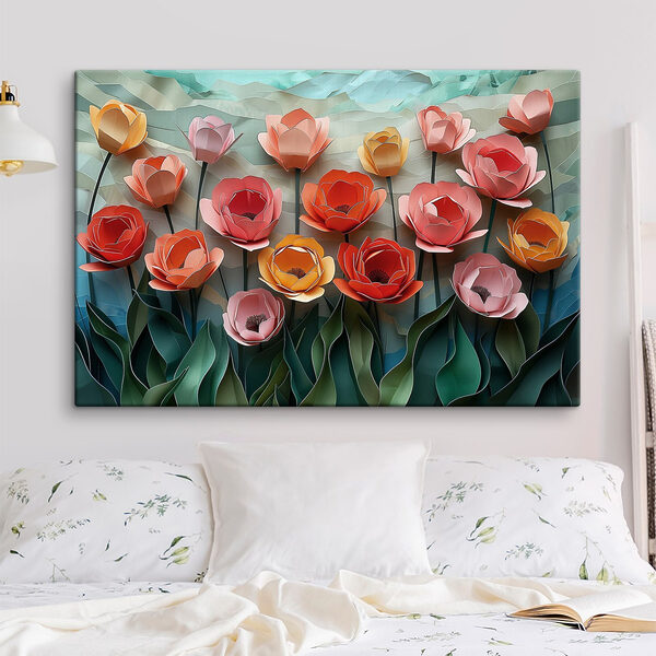 Group of paper flowers