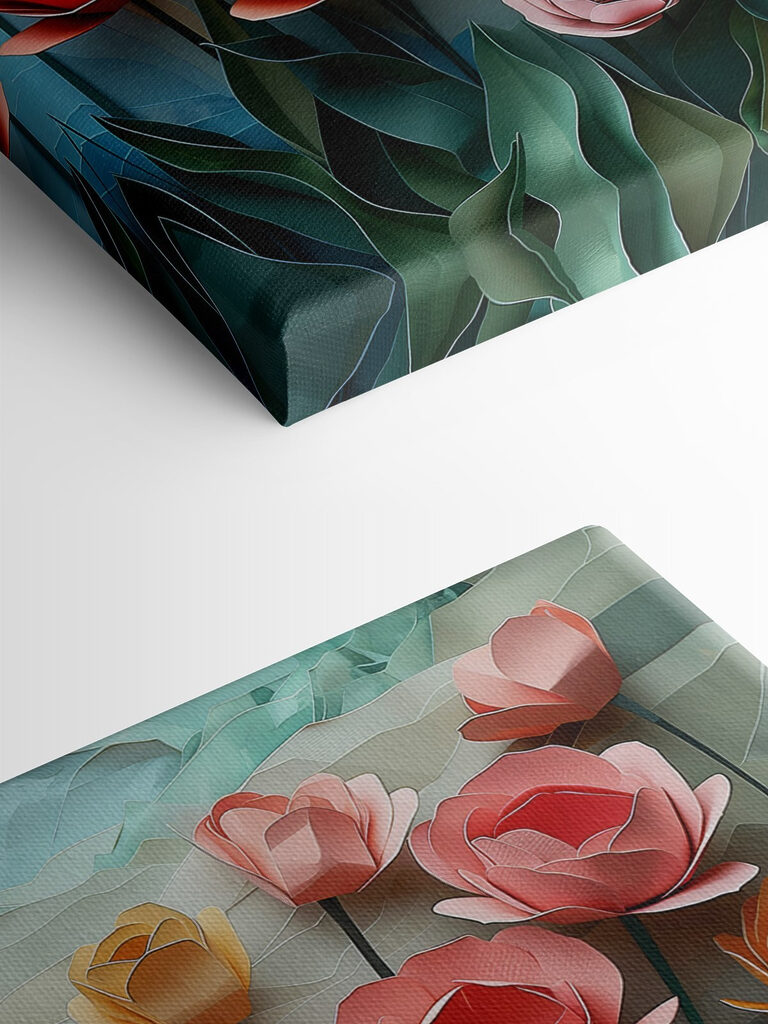 Group of paper flowers