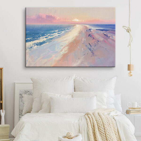 Beach with a sunset Beach with a sunset