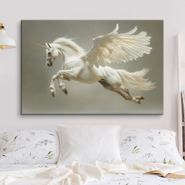 White horse with wings White horse with wings