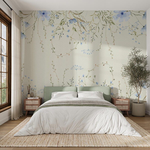 Pittura ad acquerello di fiori e foglie Pittura ad acquerello di fiori e foglie
