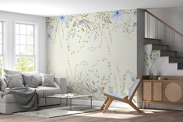 Pittura ad acquerello di fiori e foglie Pittura ad acquerello di fiori e foglie