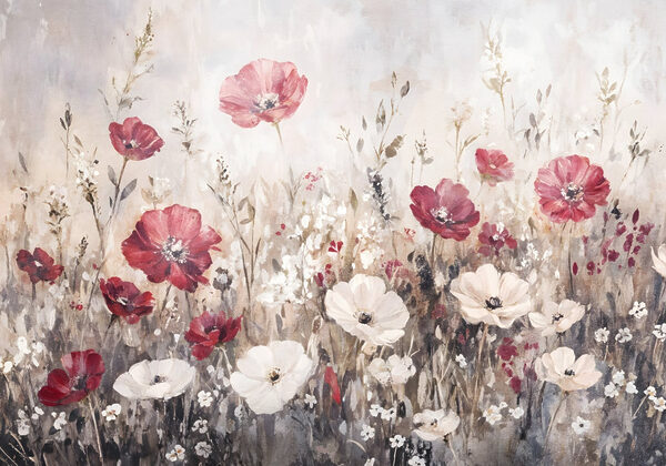 Pittura di fiori in un campo Pittura di fiori in un campo