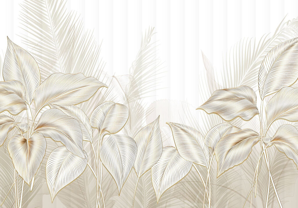 Elegante display di line art botaniche. Elegante display di line art botaniche.