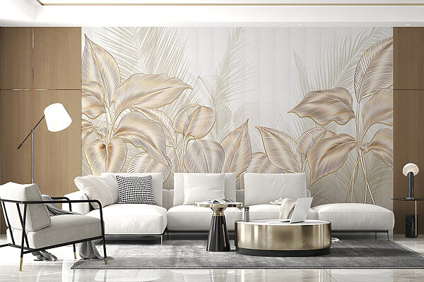 Elegante display di line art botaniche. Elegante display di line art botaniche.