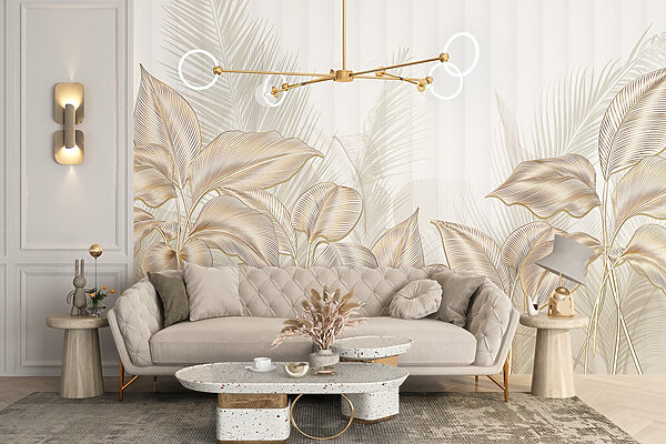 Elegante display di line art botaniche. Elegante display di line art botaniche.