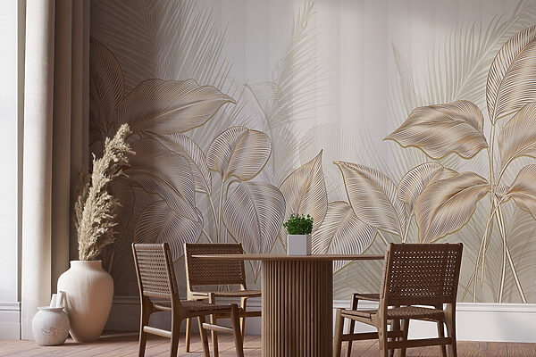 Elegante display di line art botaniche. Elegante display di line art botaniche.