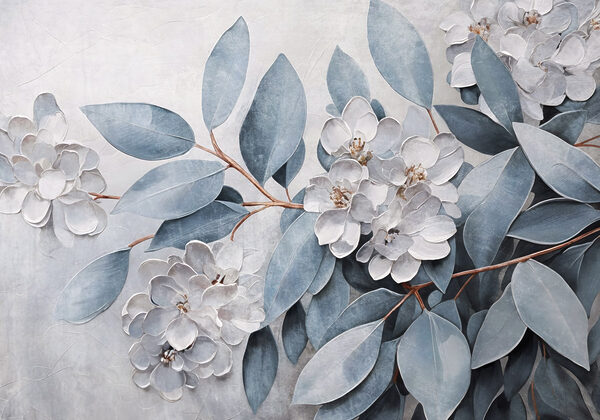 Pittura di fiori e foglie Pittura di fiori e foglie
