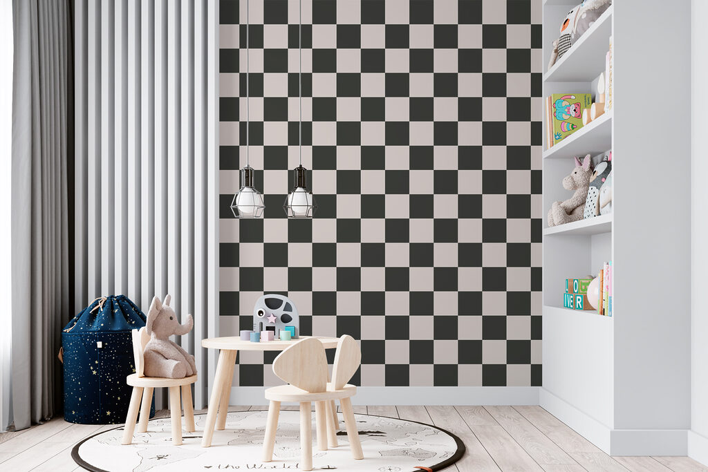 Black and white checkered pattern