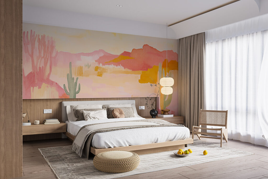 Painting of a desert landscape