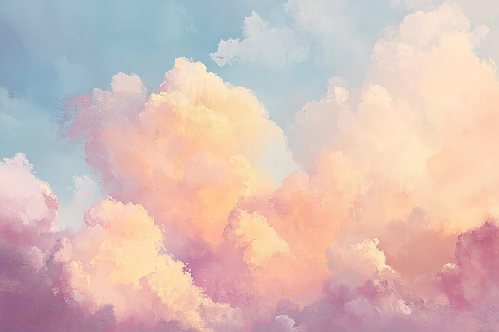 Nuvole colorate nel cielo Nuvole colorate nel cielo