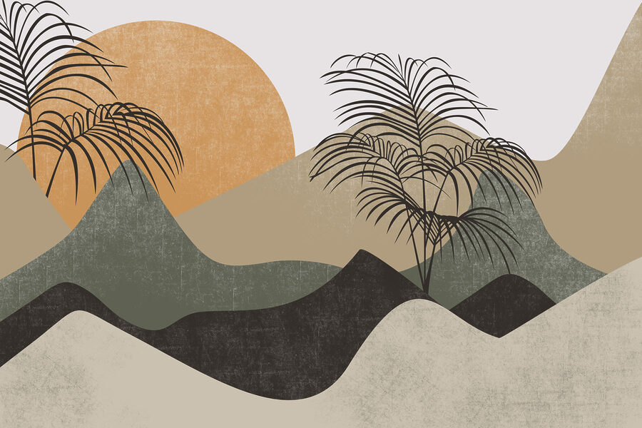 Palme e montagne