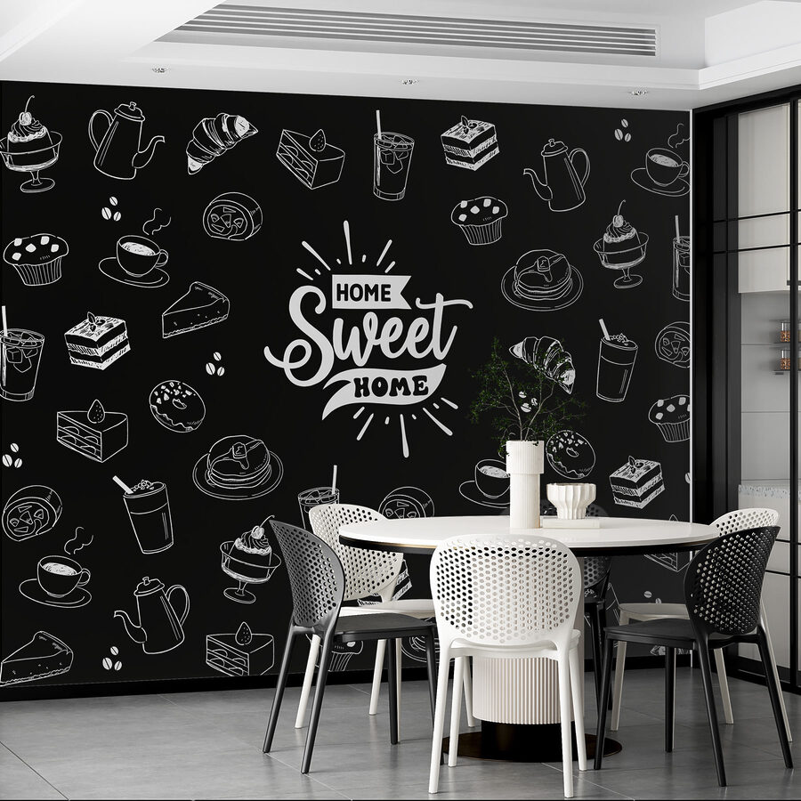 Immagine in bianco e nero di cibo