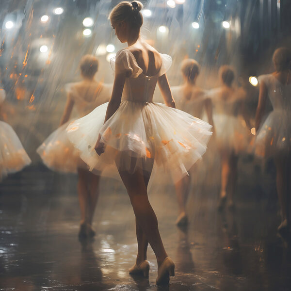 Group of women in white tutu