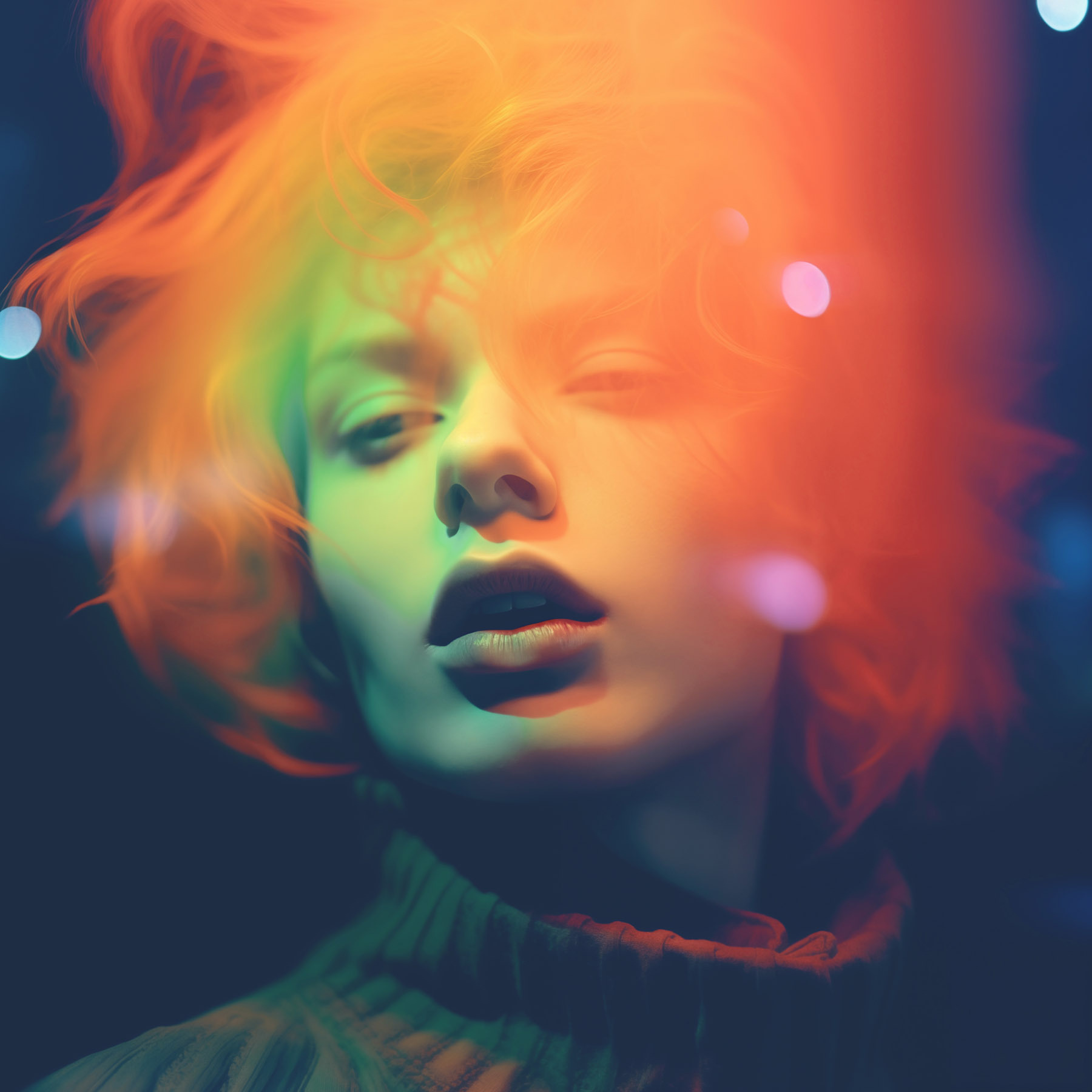 Woman with red hair Woman with red hair