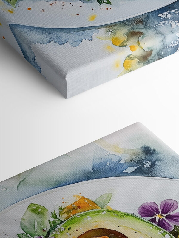 Plate of food with oranges and avocado Plate of food with oranges and avocado