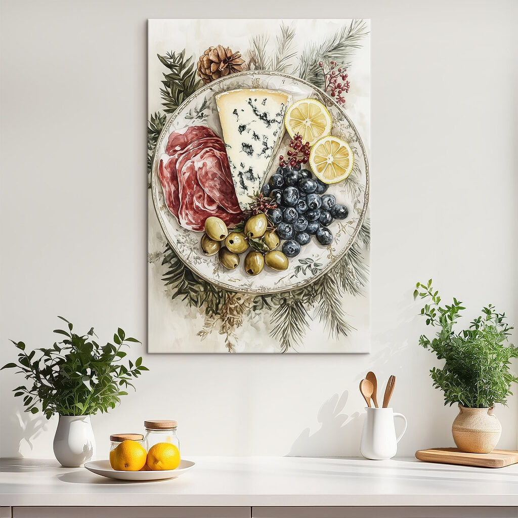 Plate of food with fruit and cheese Plate of food with fruit and cheese