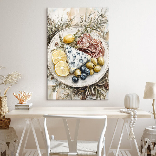 Quadri Quadri Piatto con formaggio e olive (COD: s41961)