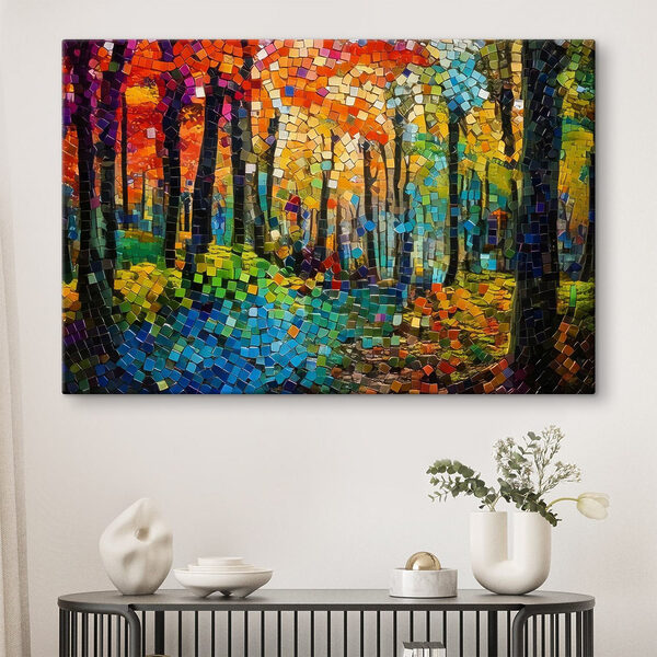 Quadri Un mosaico di alberi ed erba (COD: s41995) Quadri Quadri Un mosaico di alberi ed erba (COD: s41995)