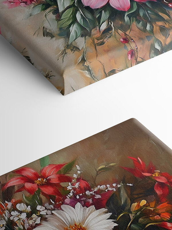 Painting of flowers in a vase