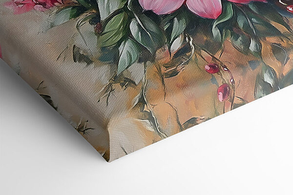 Painting of flowers in a vase