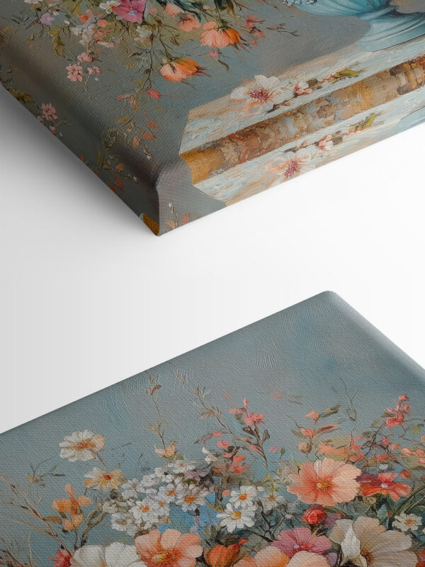 Vase of flowers on a stone surface