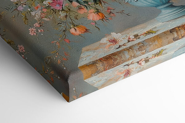 Vase of flowers on a stone surface