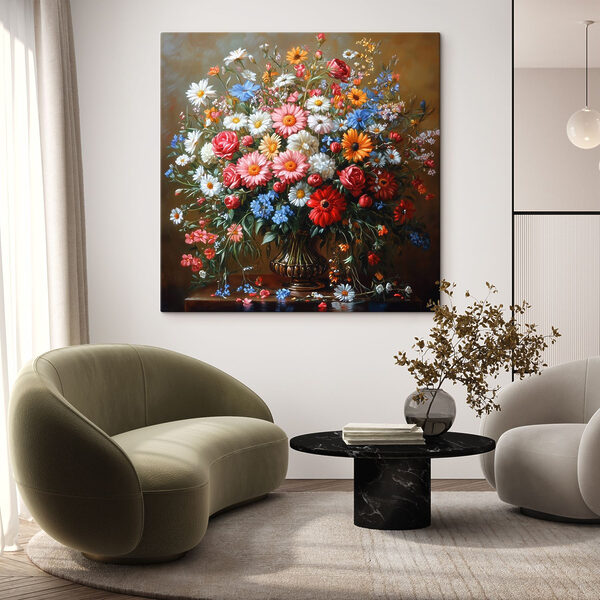Quadri Quadri Dipinto raffigurante un mazzo di fiori (COD: s42026)