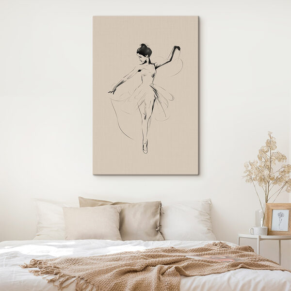 Drawing of a woman dancing