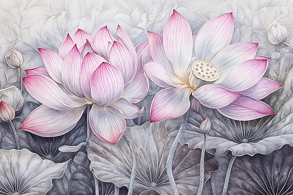 Pittura di fiori rosa Pittura di fiori rosa