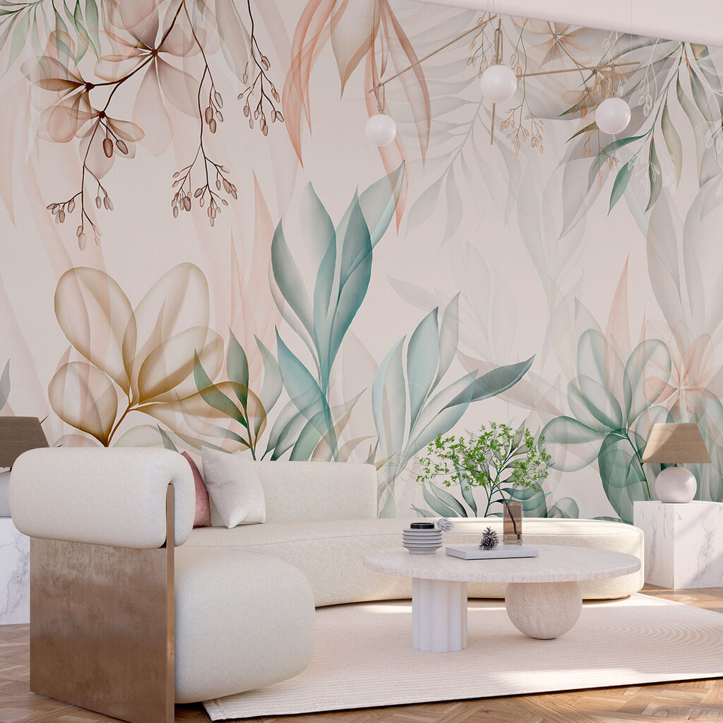 Delicate leaves in soft hues Delicate leaves in soft hues