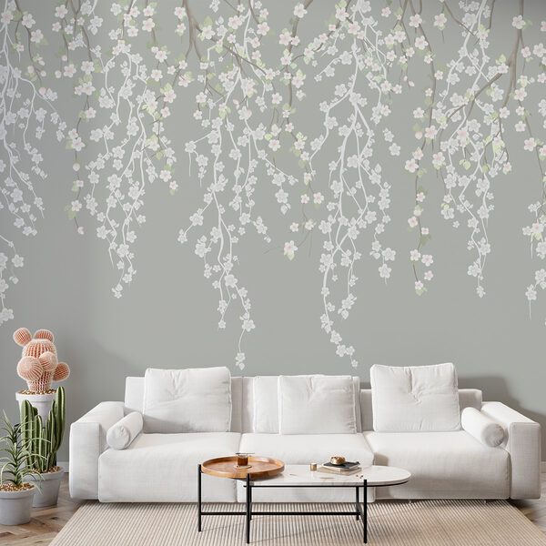 Fiori bianchi su un ramo d'albero Fiori bianchi su un ramo d'albero