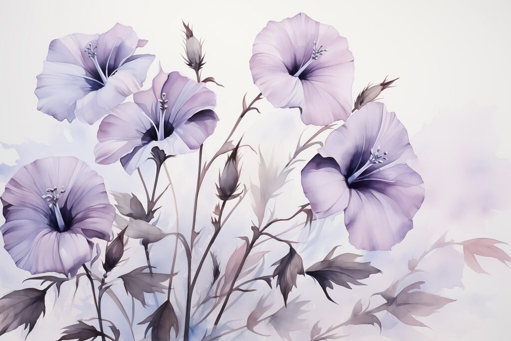 Pittura di fiori viola Pittura di fiori viola