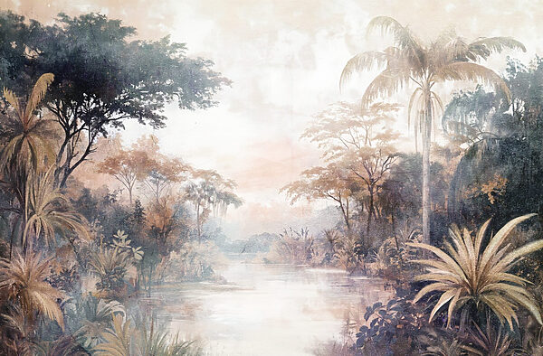 Fiume con alberi e piante Fiume con alberi e piante