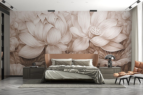 Disegno di fiori e foglie Disegno di fiori e foglie