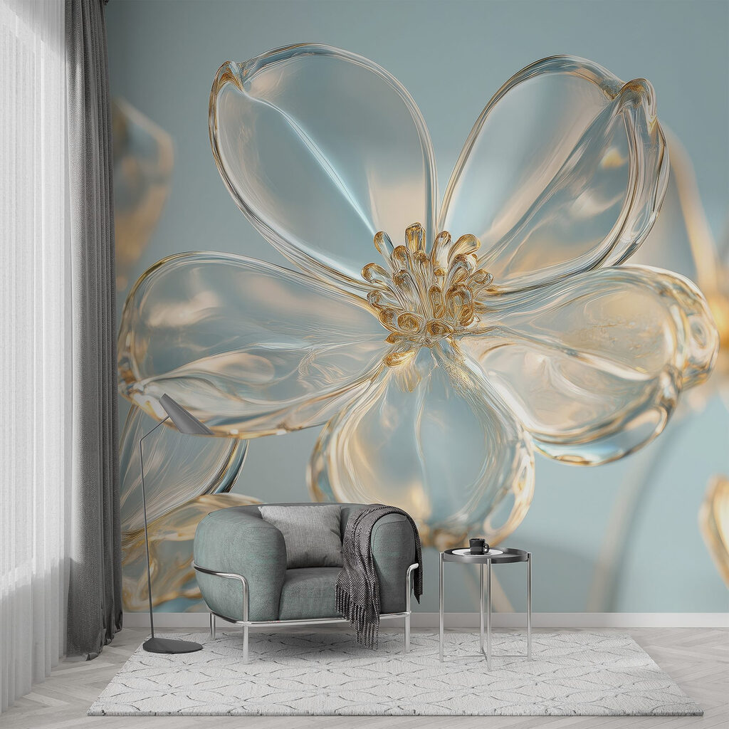 Delicate flowers in soft hues