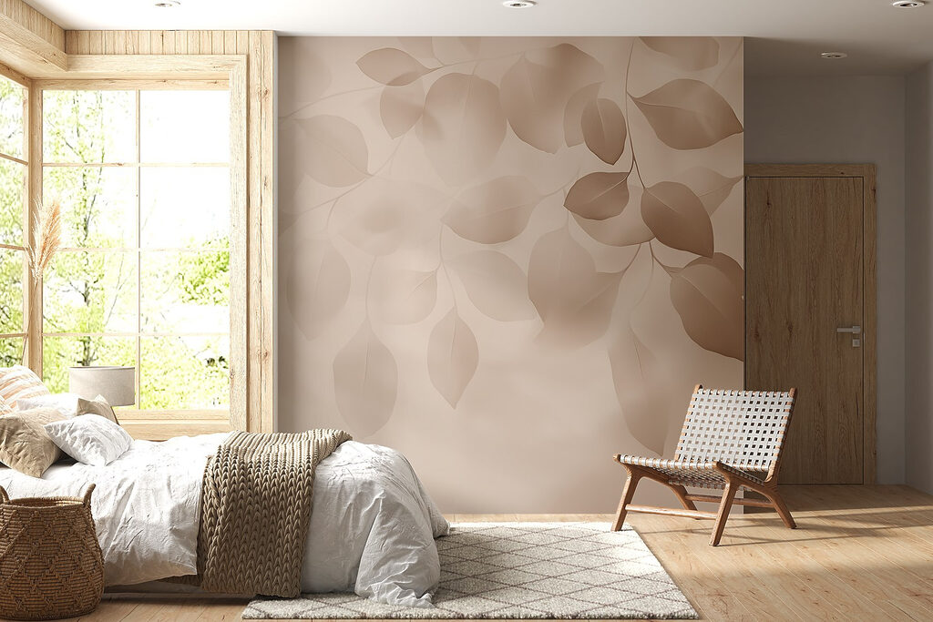 Gentle leaves in soft hues