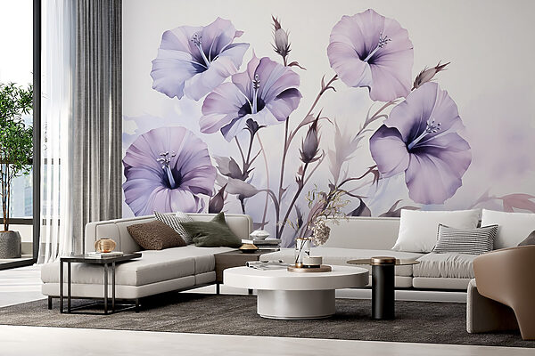 Pittura di fiori viola Pittura di fiori viola
