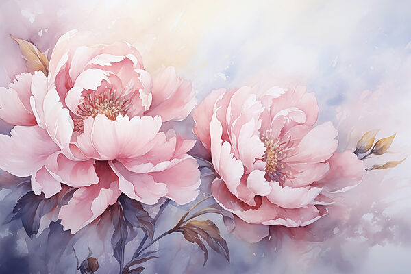 Pittura di fiori rosa Pittura di fiori rosa