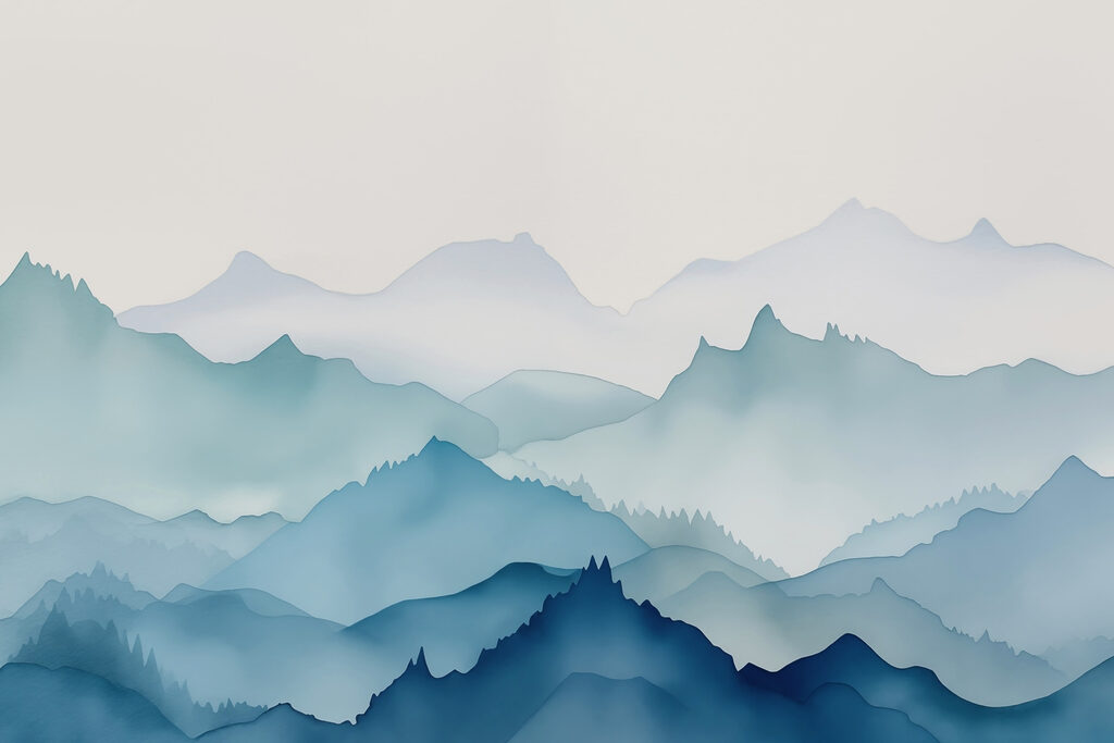 Pittura di montagne e alberi Pittura di montagne e alberi