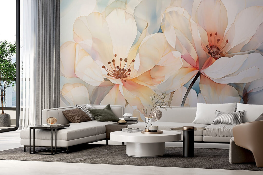 Soft blooms in gentle hues Soft blooms in gentle hues