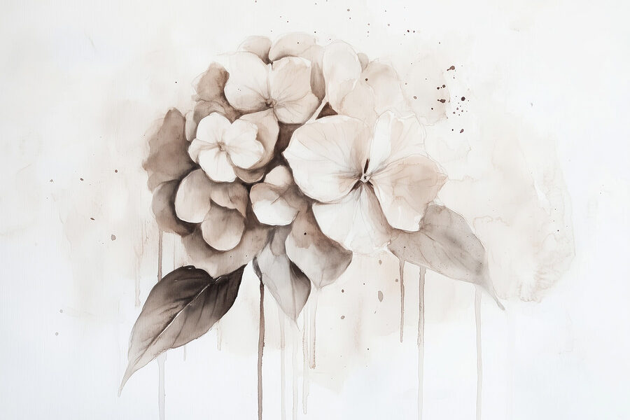 Pittura di un fiore