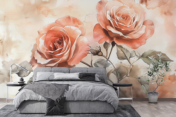 Pittura di due rose Pittura di due rose