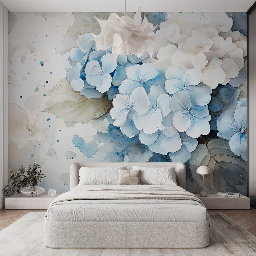Acquerello di un mazzo di fiori