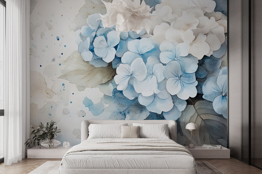 Acquerello di un mazzo di fiori