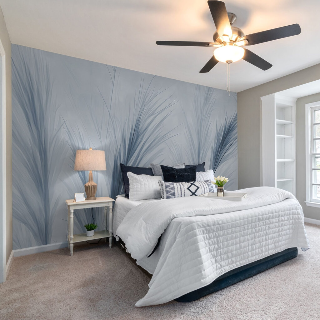 Delicate blue foliage in soft hues