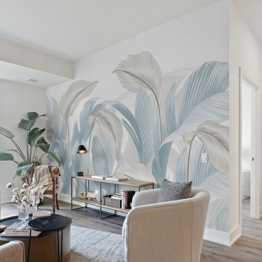 Gentle hues of tropical leaves