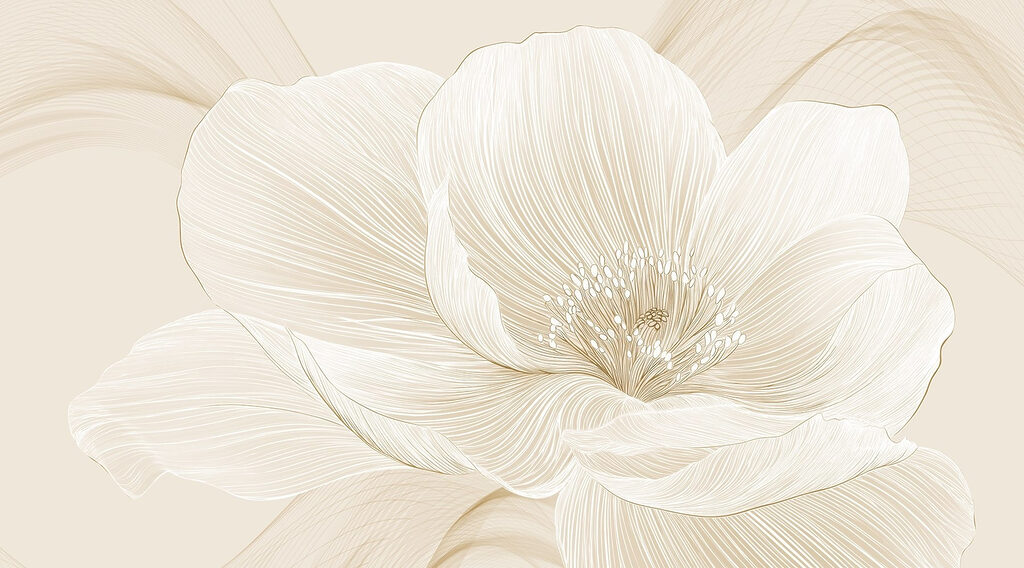 Linee delicate che definiscono la bellezza floreale Linee delicate che definiscono la bellezza floreale